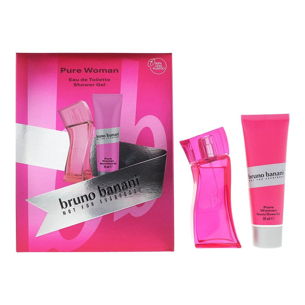 Bruno Banani Bruno Banani Not For Everybody Pure Woman Gift Set: 30ml EDT Spray - Shower Gel 50ml - Health & Beauty > Personal Care > Cosmetics > Perfumes & Colognes Gift Set