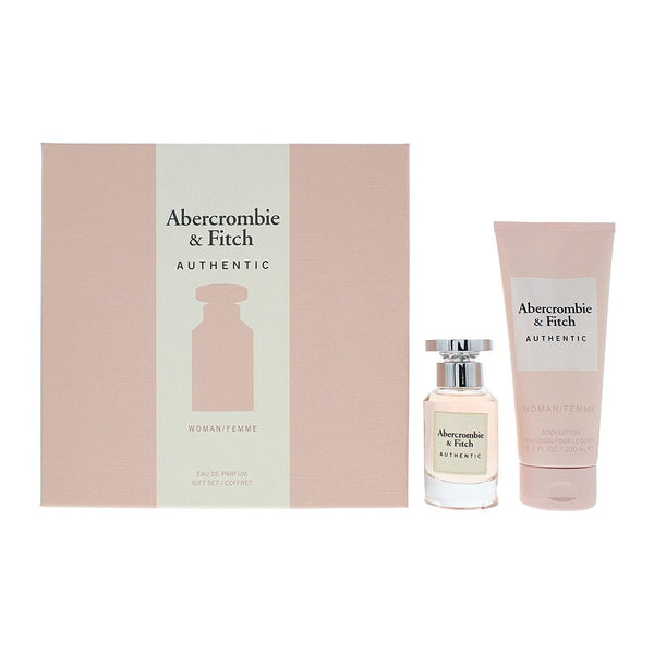 Abercrombie & Fitch Abercrombie And Fitch Authentic Woman Gift Set 50ml EDP Spray + B Lotion 200ml - Health & Beauty > Personal Care > Cosmetics > Perfumes & Colognes Gift Set