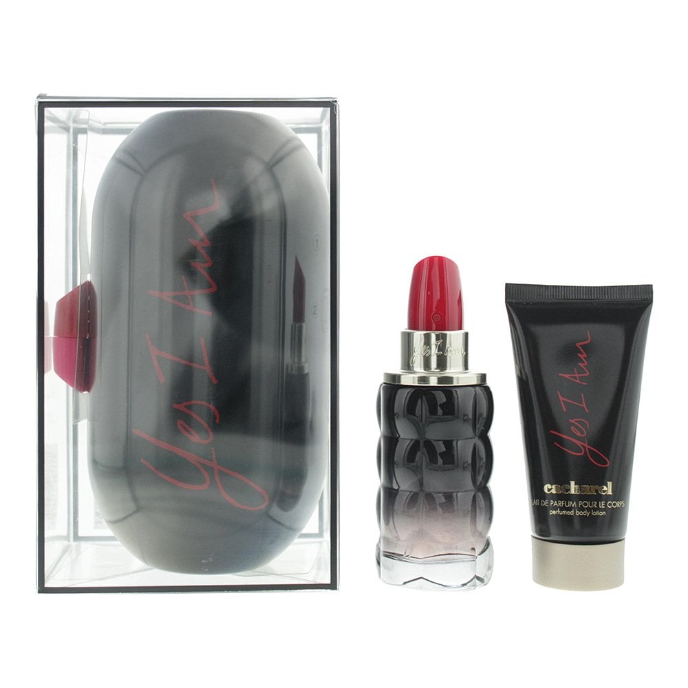 Cacharel Cacharel Yes I Am Gift Set 50ml EDP Spray + 50ml Body Lotion 50ml + Case - Health & Beauty > Personal Care > Cosmetics > Perfumes & Colognes Gift Set