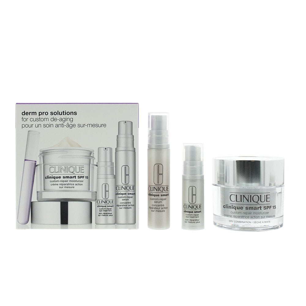 Clinique Clinique Derm Pro Solutions Gift Set: Clinique Smart SPF15 Moisturiser 50ml - Clinique Smart Serum 10ml - Clinique Smart Eye Treatment 5Ml -
