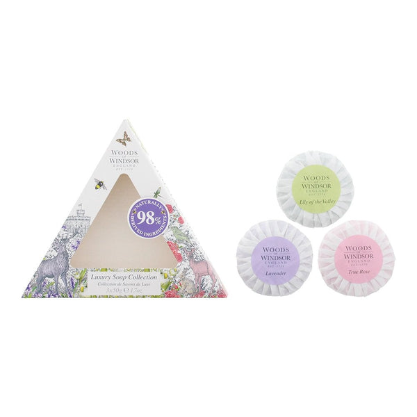 Woods Of Windsor Woods Of Windsor Gift Set: True Rose Soap 50G - Lavender Soap 50G - Lily Of The Valley Soap 50G - Health & Beauty > Personal Care > Cosmetics > Perfumes & Colognes Gift Set
