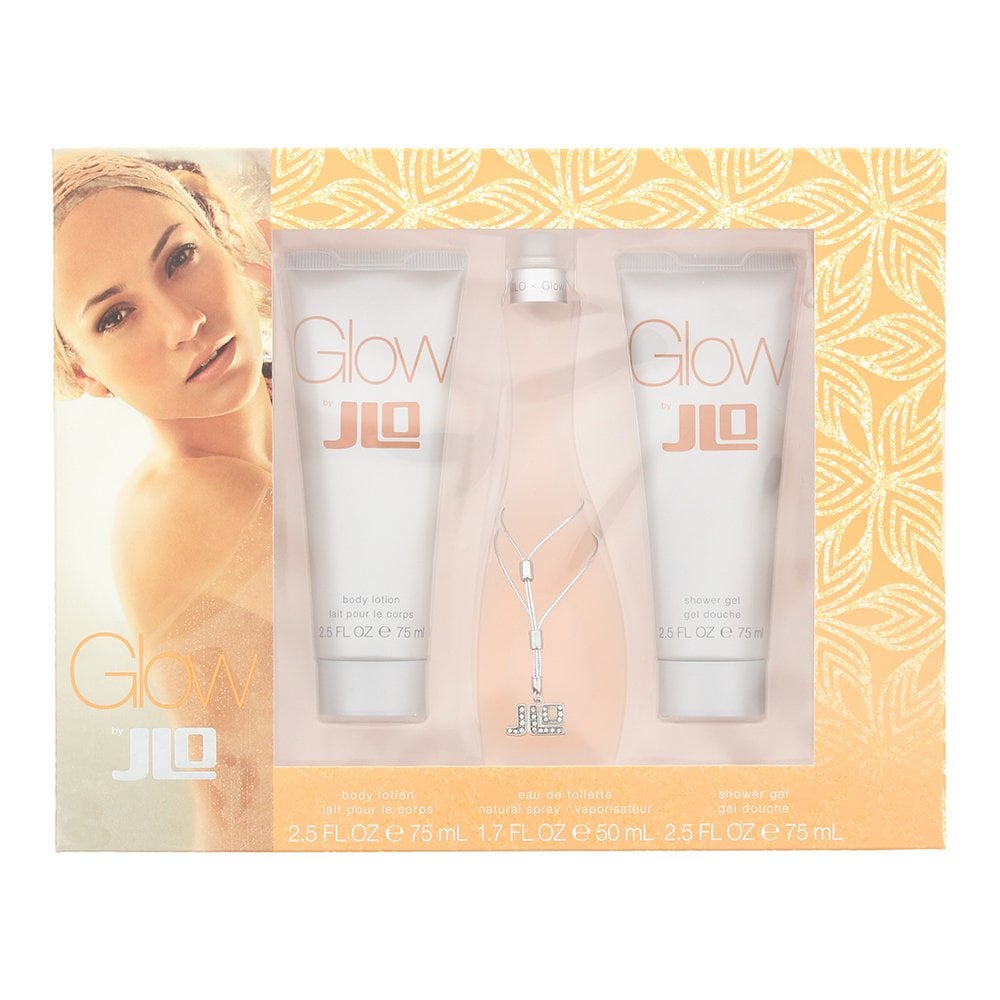 Jennifer Lopez Jennifer Lopez Glow Gift Set: 50ml EDT Spray - Body Lotion 75ml - Shower Gel 75ml - Health & Beauty > Personal Care > Cosmetics > Perfumes & Colognes Gift Set
