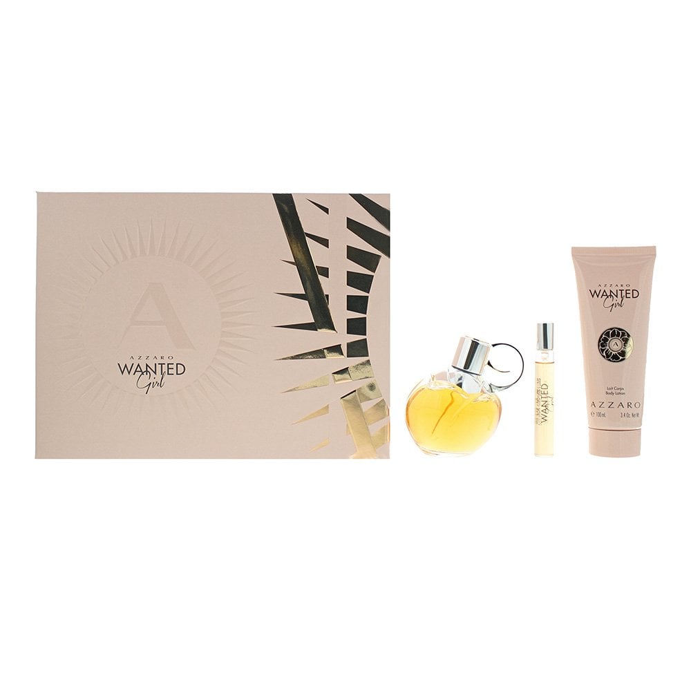 Azzaro Azzaro Wanted Gift Set 80ml EDP + 100ml Body Milk + 7.5ml EDP -
