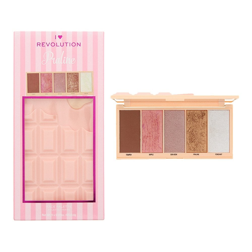 REVOLUTION Revolution I Heart Revolution Praline Highlighting Palette 5 X 3.6G -