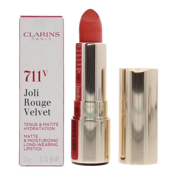 Clarins Clarins Joli Rouge Velvet Matte And Moisturizing Lipstick - 711V Papaya - Health & Beauty > Personal Care > Cosmetics > Makeup > Lip Makeup > Lipsticks Lipstick