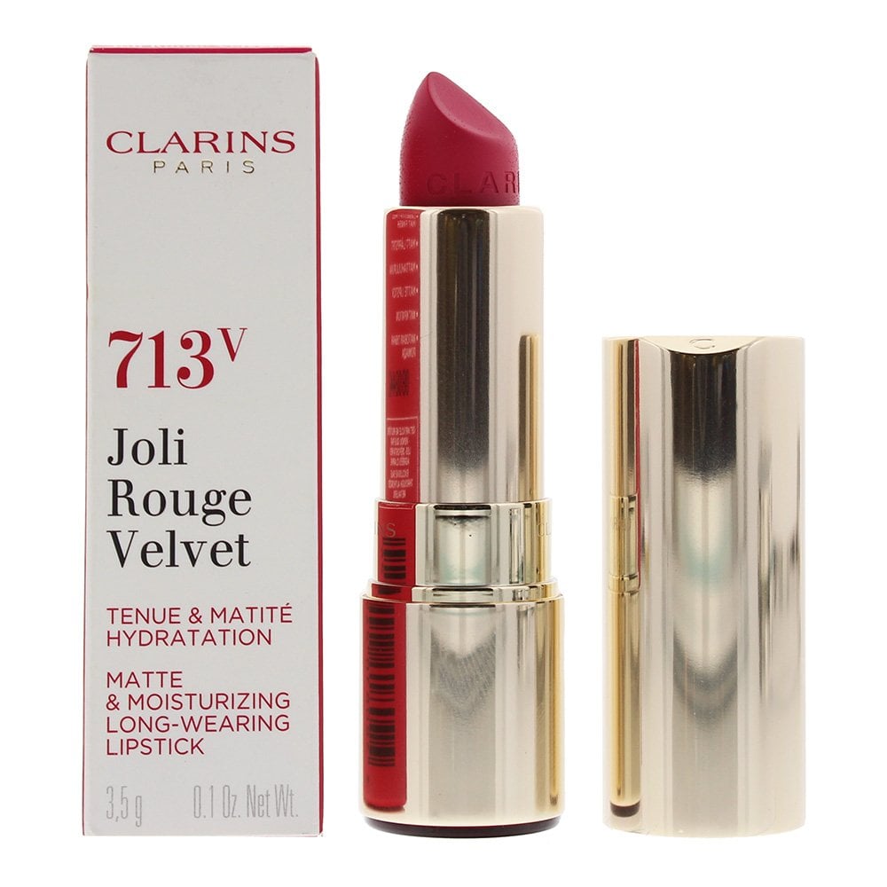 Clarins Clarins Joli Rouge Velvet Matte And Moisturizing Lipstick - 713V Hot Pink - Health & Beauty > Personal Care > Cosmetics > Makeup > Lip Makeup > Lipsticks Lipstick