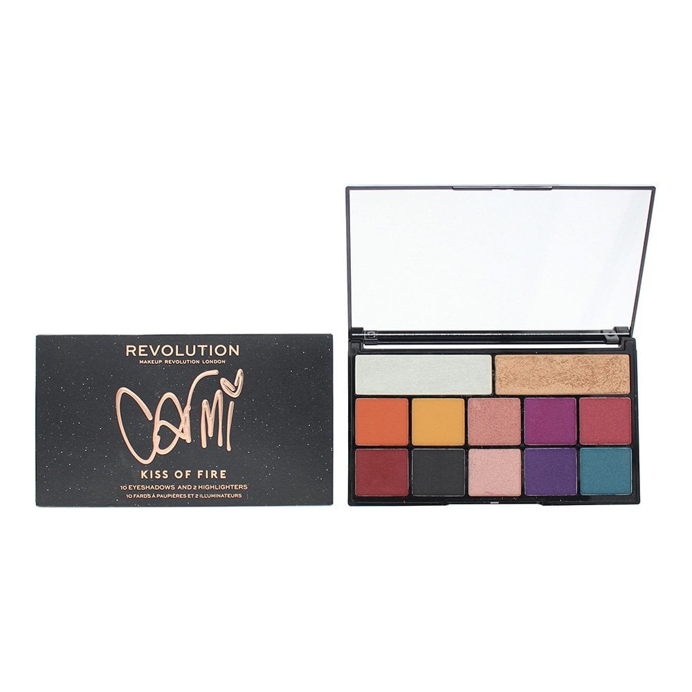 Makeup Revolution Revolution Carmi Kiss Of Fire Make-Up Palette 10 X 2G - 2 X 3.5G - Health & Beauty > Personal Care > Cosmetics > Makeup > Eye Makeup > Eye Shadows Make-Up Palette