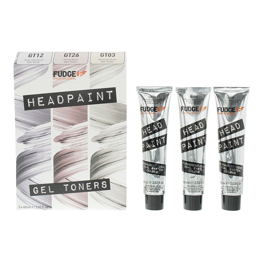 Fudge Fudge Professional Head Paint Trio Kit Gel Toner 3 X 60ml Gt03 - Gt12 - Gt26 - Health & Beauty > Personal Care > Cosmetics > Skin Care > Toners & Astringents > Toners Toner