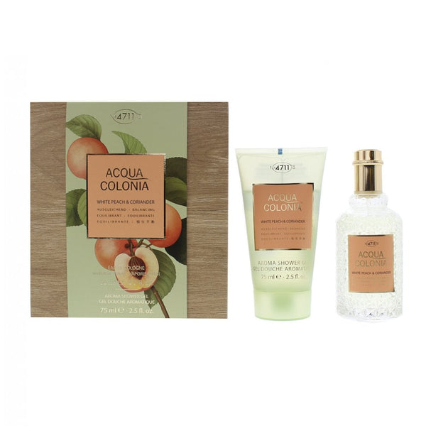 4711 4711 Acqua Colonia White Peach & Coriander Piece Gift Set: 50ml EDC Spray + 75ml Shower Gel - Health & Beauty > Personal Care > Cosmetics > Perfumes & Colognes EDC