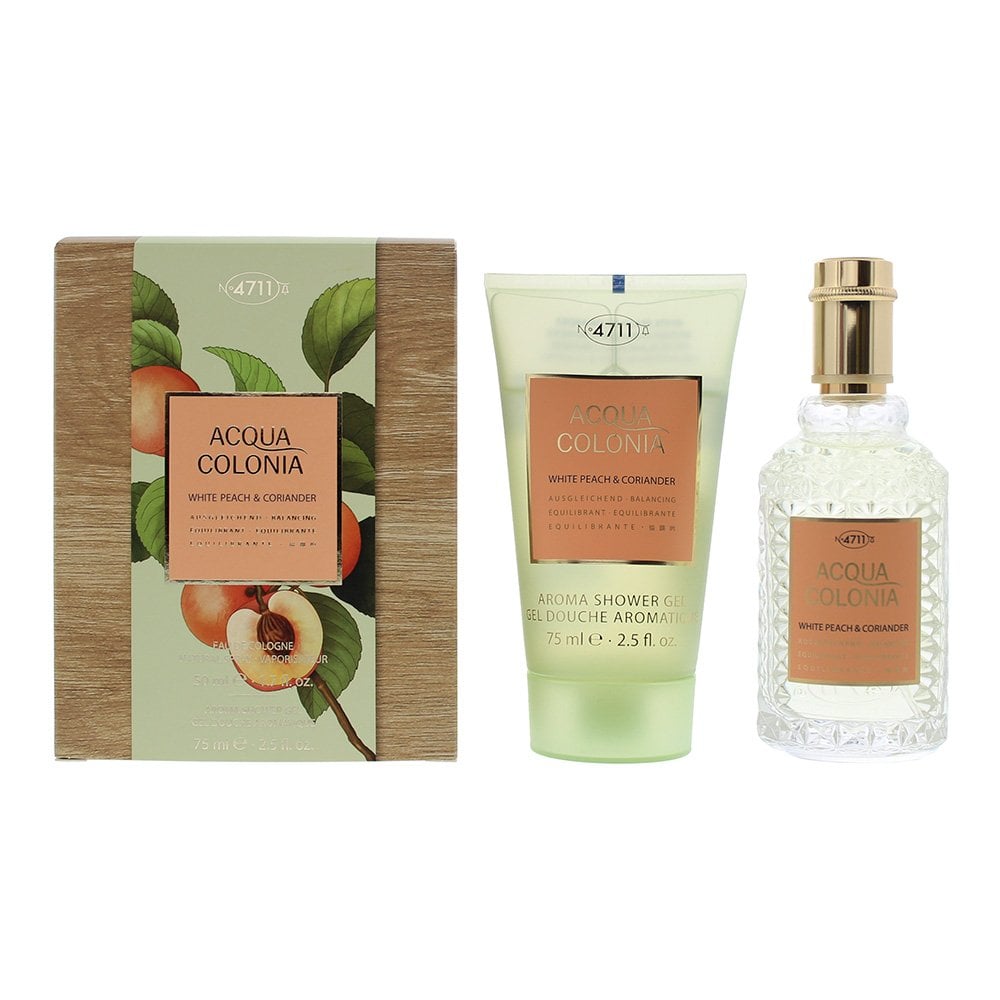 4711 4711 Acqua Colonia White Peach & Coriander Gift Set: 50ml EDC Spray + 75ml Shower Gel - Health & Beauty > Personal Care > Cosmetics > Perfumes & Colognes EDC