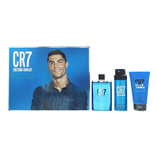 Cristiano Ronaldo Cristiano Ronaldo Play It Cool Gift Set: 100ml EDT Spray + 150ml Shower Gel + 150ml Body Spray -