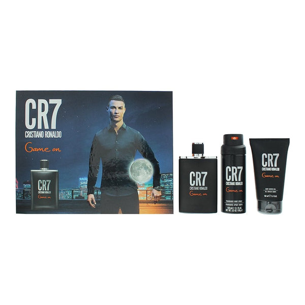 Cristiano Ronaldo Cristiano Ronaldo CR7 Game On Gift Set 100ml EDT Spray + 150ml Shower Gel + 150ml Body Spray -
