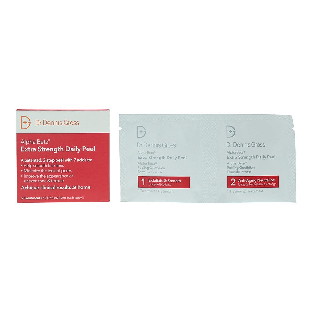 DR DENNIS GROSS Dr Dennis Gross Alpha Beta Extra Strength 2-Step Daily Peel - 5 Treatments/2.2ml Each Step -
