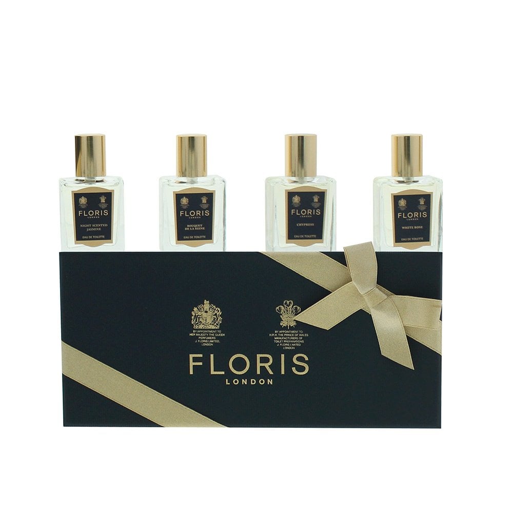 Floris Floris EDT 4 Piece Gift Set: Night Scented Jasmine EDT 15ml - Bouquet De La Reine EDT 15ml - White Rose EDT 15ml - Chypress EDT 15ml - Health & Beauty > Personal Care > Cosmetics > Perfumes & Colognes EDT
