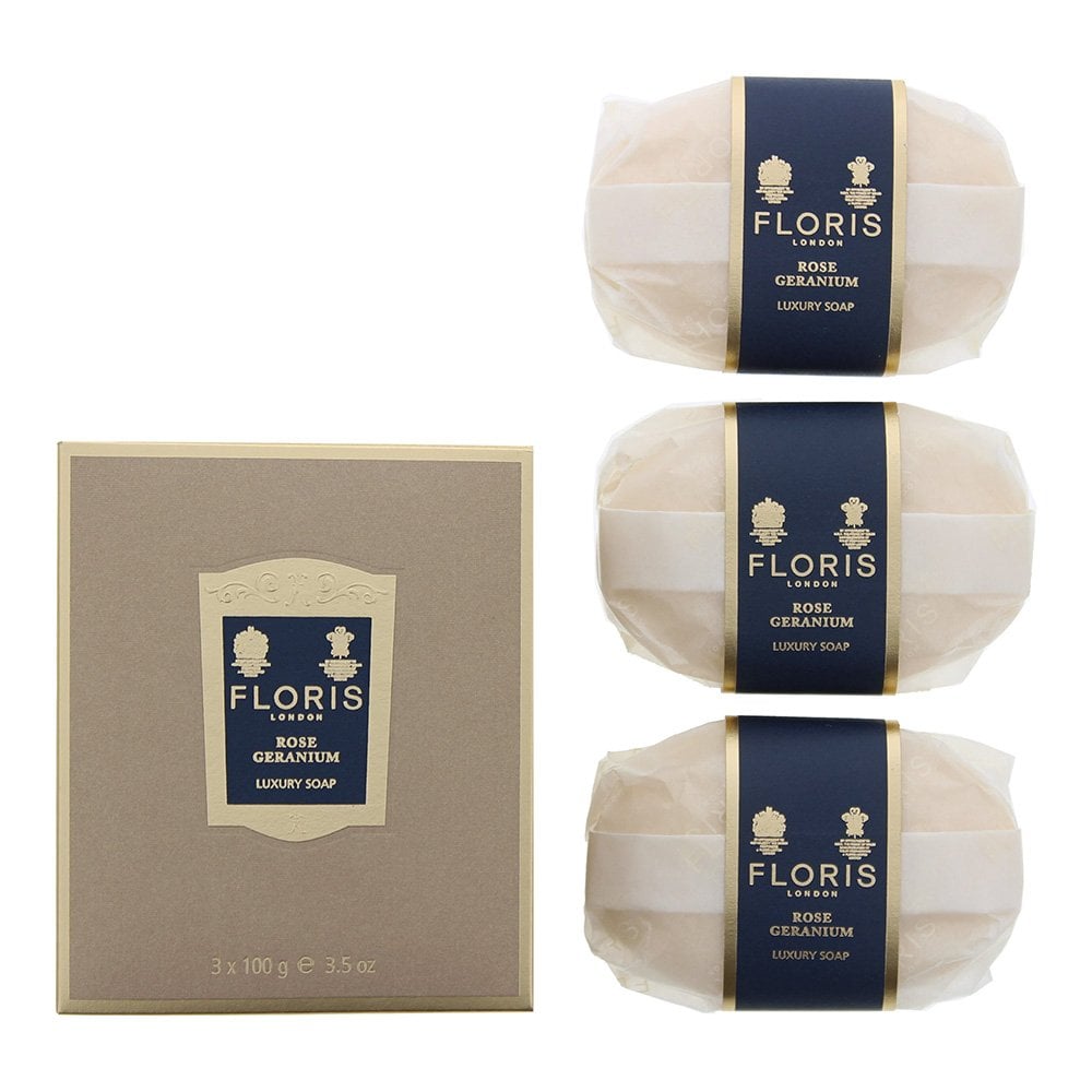 Floris Floris Rose Geranium Luxury Soap 3 X 100G -