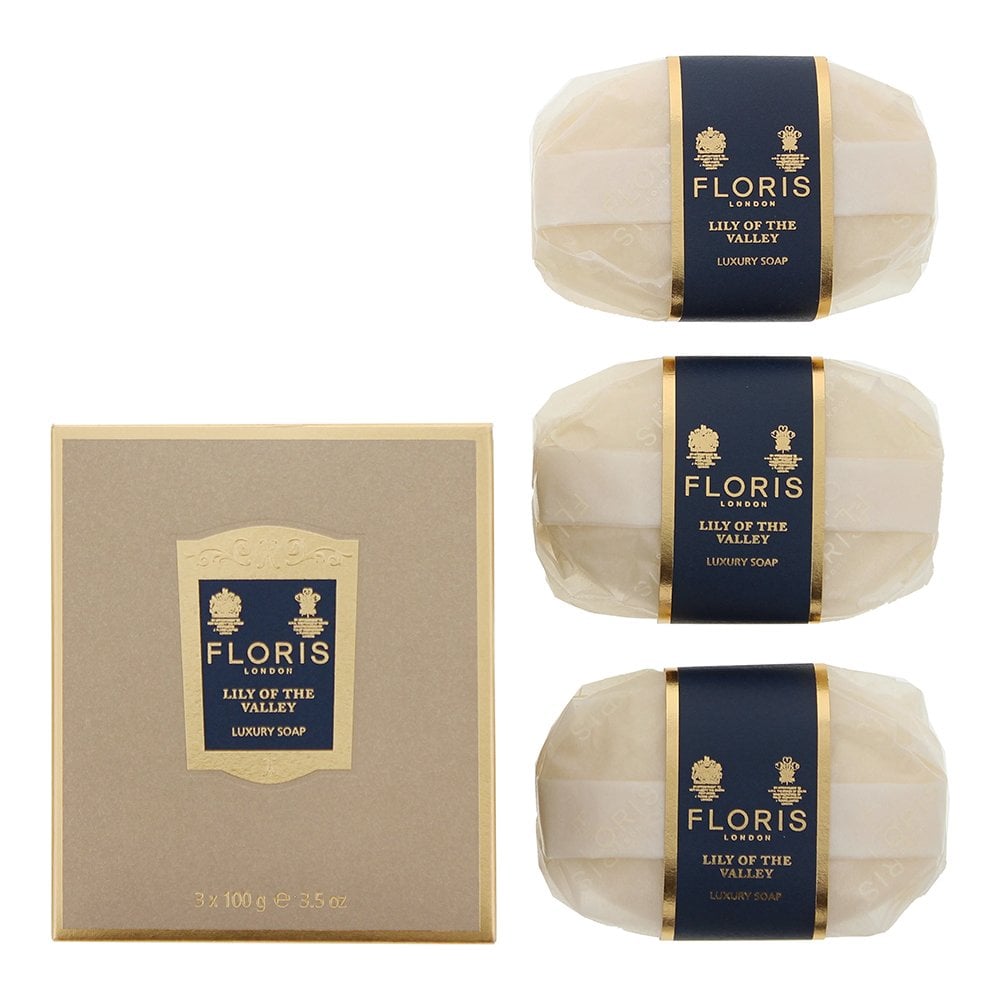 Floris Floris Lily Of The Valley Luxury Soap 3 X 100G -