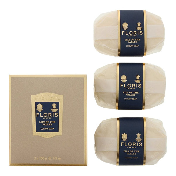 Floris Floris Lily Of The Valley Luxury Soap 3 X 100G -
