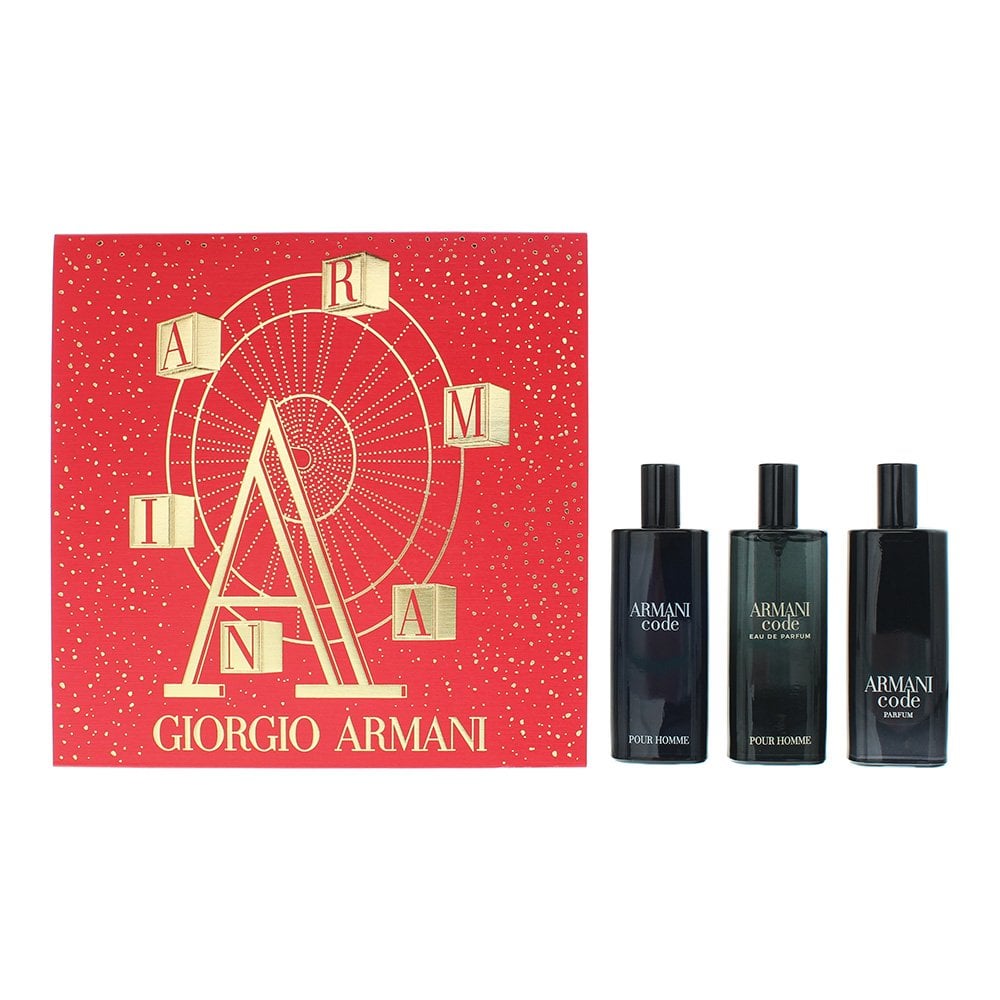 Giorgio Armani Giorgio Armani Code Pour Homme 3 Piece Gift Set: EDT 15ml - EDP 15ml - Parfum 15ml - Health & Beauty > Personal Care > Cosmetics > Perfumes & Colognes > Eaux de Parfum EDP