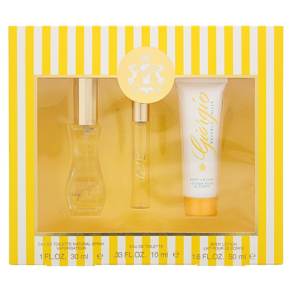 Giorgio Beverly Hill Giorgio Beverly Hills Yellow Gift Set: EDT 30ml - EDT 10Ml - Body Lotion 50ml - Health & Beauty > Personal Care > Cosmetics > Perfumes & Colognes EDT