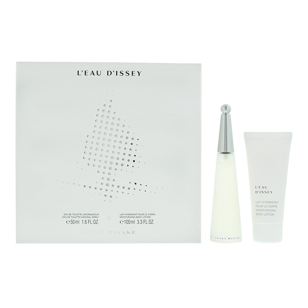 Issey Miyake Issey Miyake Leau Dissey 2 Piece Gift Set: 50ml EDT Spray - Body Lotion 100ml -
