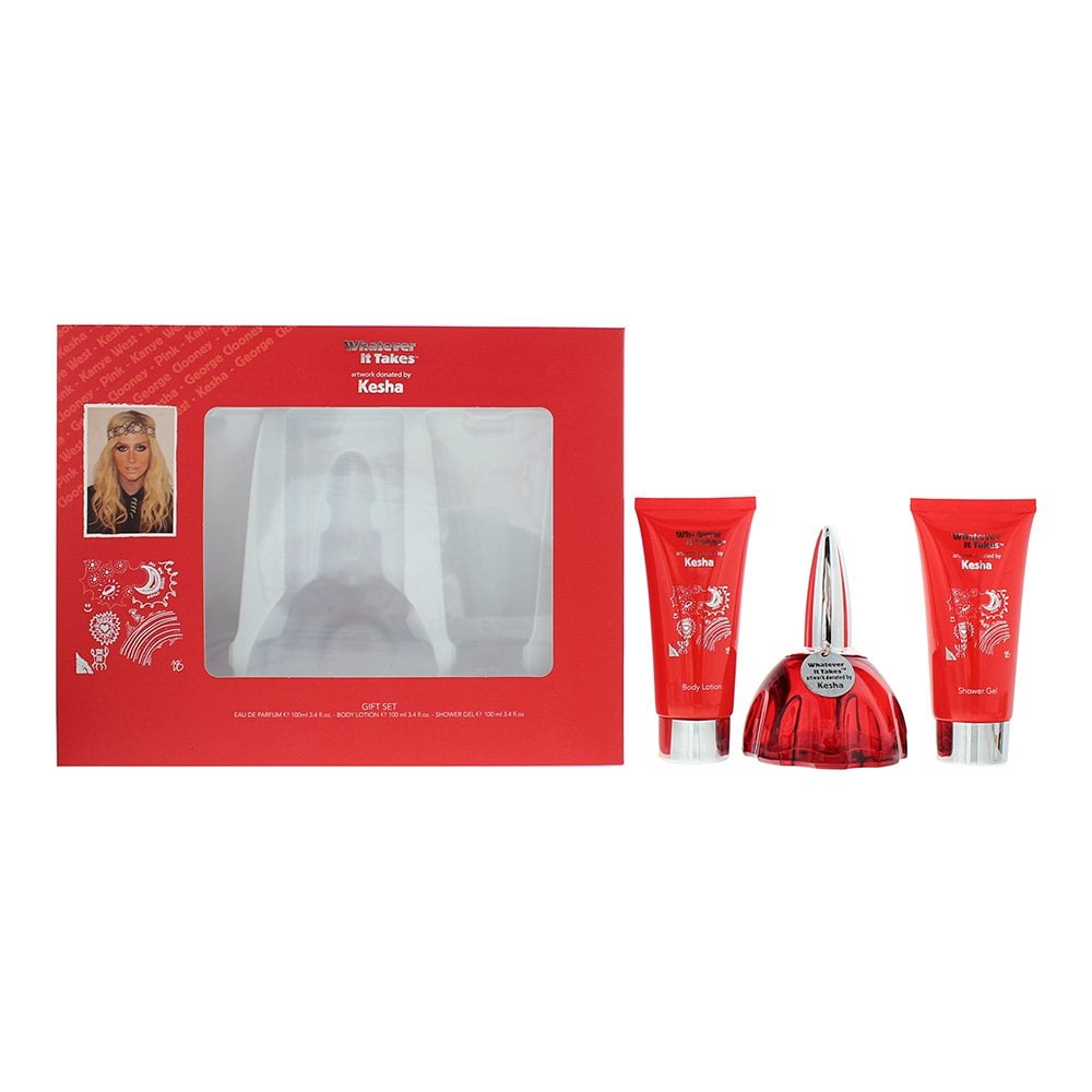 Kesha Kesha Whatever It Takes Gift Set 100ml EDP Spray + B Lotion 100ml + 100ml S Gel - Health & Beauty > Personal Care > Cosmetics > Perfumes & Colognes EDP