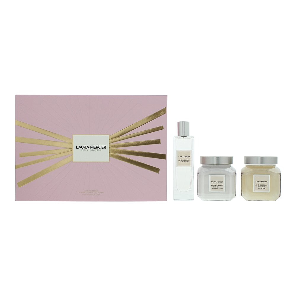 Laura Mercier Laura Mercier Luxe Indulgence 3 Piece Gift Set: Honey Bath 200ml - Body Cream 200ml - 50ml EDT Spray -