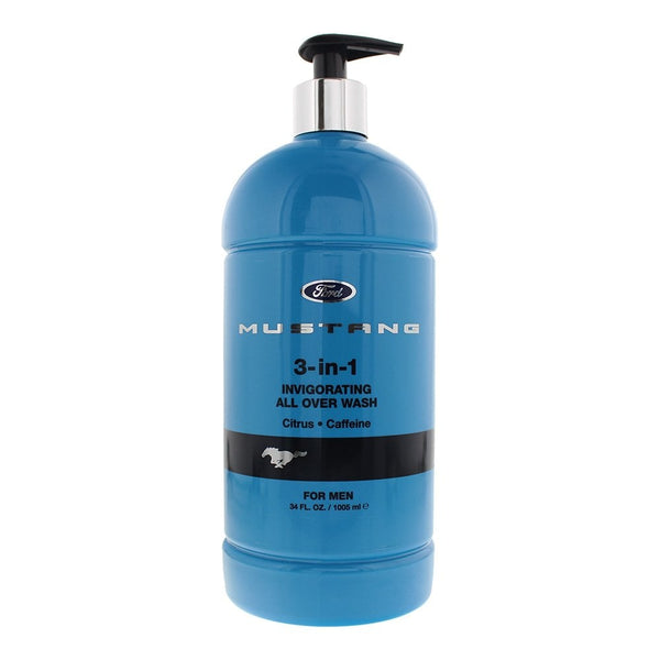 Mustang Mustang 3-In-1 Invigorating Blue All Over Wash 1005ml -