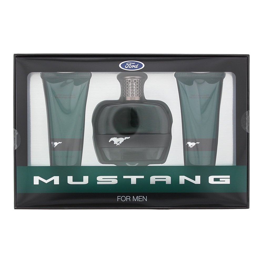 Mustang Mustang Green Gift Set: 100ml EDT Spray + 100ml S Gel + Aftershave Balm 100ml - Health & Beauty > Personal Care > Cosmetics > Perfumes & Colognes EDT