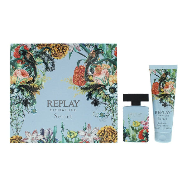 Replay Replay Signature Secret For Woman Gift Set 50ml EDT Spray + 100ml Body Lotion - Health & Beauty > Personal Care > Cosmetics > Perfumes & Colognes EDT