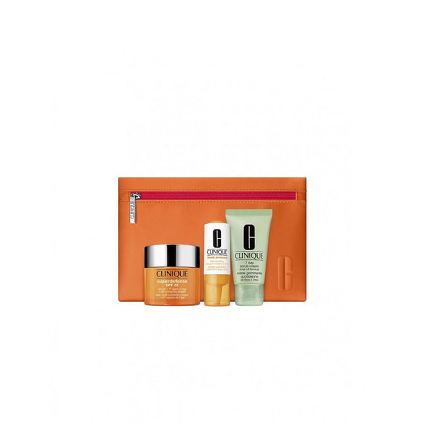 Clinique Clinique Superdefense SPF25 50ml Exfoliante 30ml All About Ey 5Ml - Health & Beauty > Personal Care > Cosmetics > Cosmetic Sets SPF