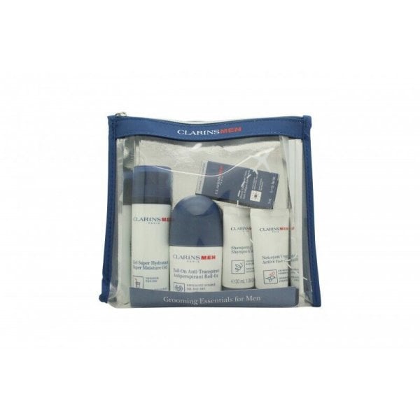 Clarins Clarins Men Gift Set Moisturiser 50ml + Face Wash 30ml + Eye Serum 3Ml + Deodorant Roll-On 50ml + Shampoo And Shower 30ml -