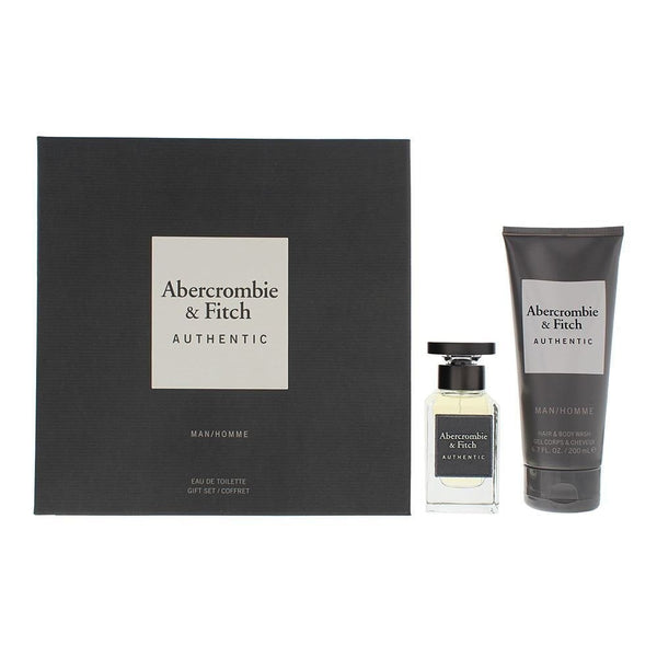 Abercrombie & Fitch Abercrombie And Fitch Authentic Man Gift Set 50ml EDT Spray + 200ml Body Wash -
