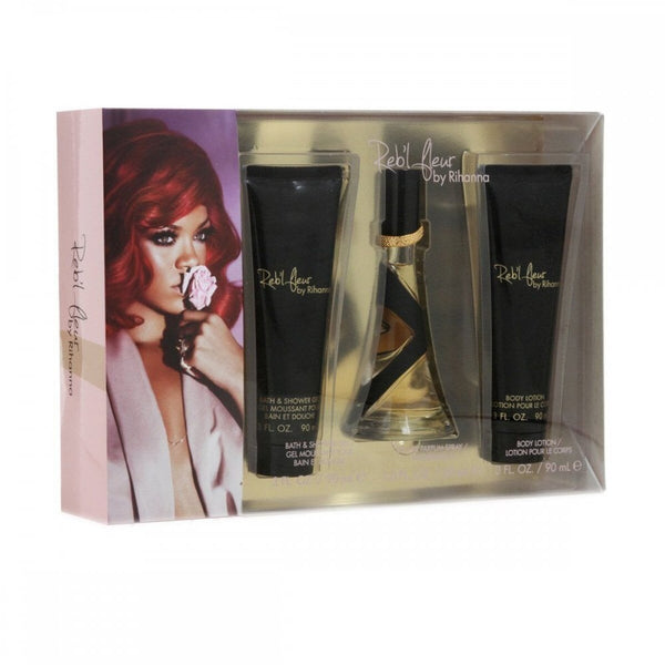 Rihanna Rihanna Reb'L Fleur 30ml EDP Spray / 90ml Body Lotion / 90ml Bath & Shower Gel - Health & Beauty > Personal Care > Cosmetics > Bath & Body Gift Sets