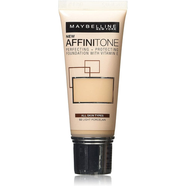 Maybelline Maybelline Affinitone Perfecting & Protecting Foundation 30ml - 02 Light Porcelain - Health & Beauty > Personal Care > Cosmetics > Makeup > Face Makeup > Foundations & Concealers