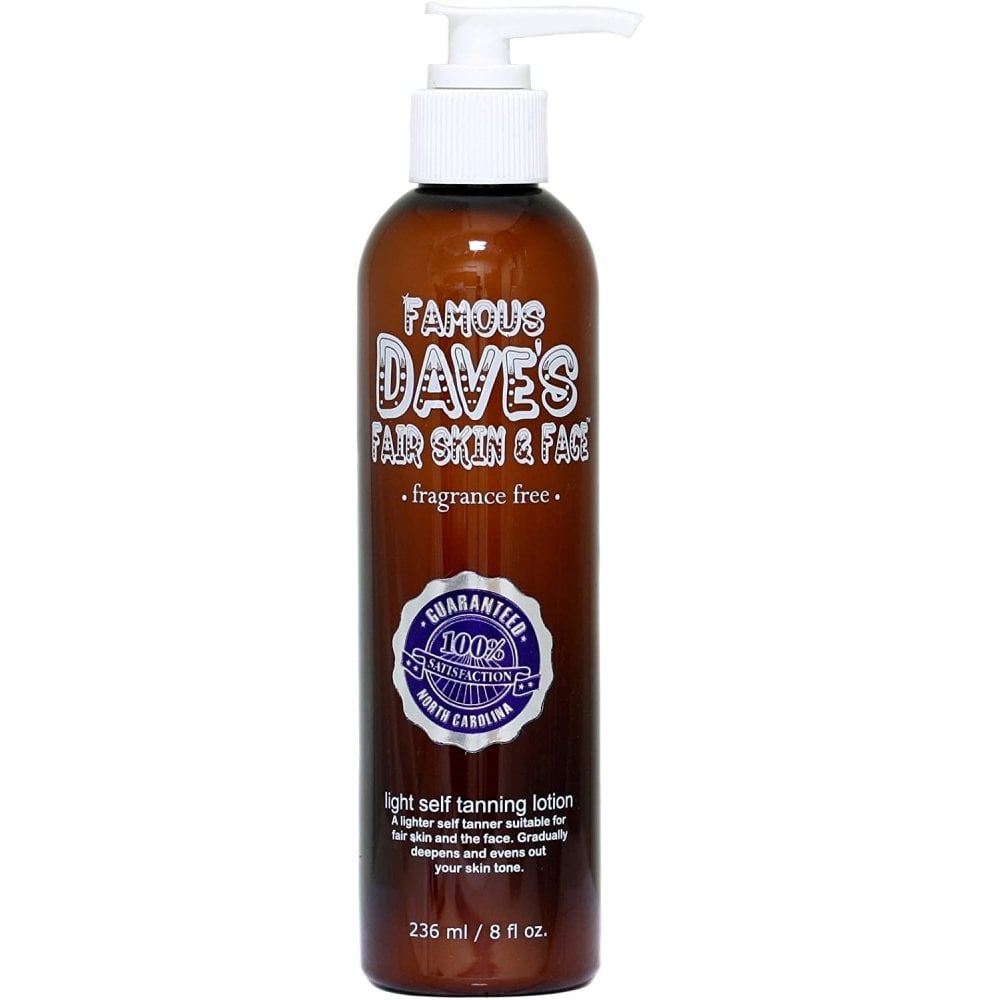 Famous Dave's Famous Dave'S Fair Skin & Face Fragrance-Free Light Self Tanning Lotion 236ml - Health & Beauty > Personal Care > Cosmetics > Skin Care > Tanning Products > Self Tanner