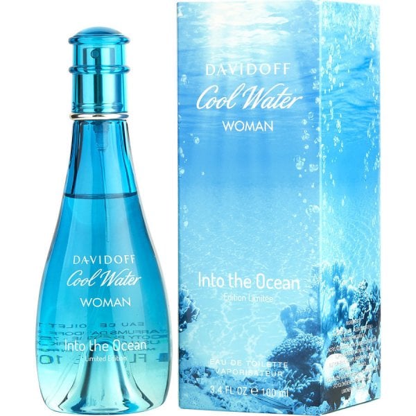 Davidoff Davidoff Cool Water Woman Into The Ocean 100ml EDT Spray - Health & Beauty > Personal Care > Cosmetics > Perfumes & Colognes > Eaux De Toilette