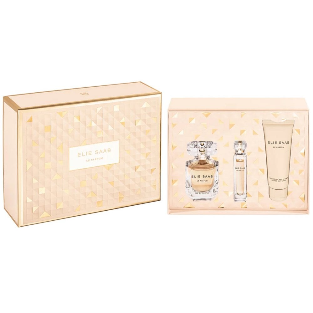 Elie Saab Elie Saab Le Parfum Gift Set 90ml EDP Spray + 75ml Body Lotion + 10ml EDP Mini - Health & Beauty > Personal Care > Cosmetics > Bath & Body Gift Sets