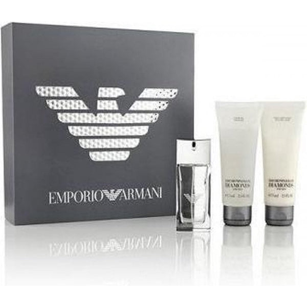 Giorgio Armani Giorgio Armani Diamonds For Men 50ml EDT Spray + 75ml Shower Gel + 75ml Aftershave Lotion - Health & Beauty > Personal Care > Cosmetics > Bath & Body Gift Sets