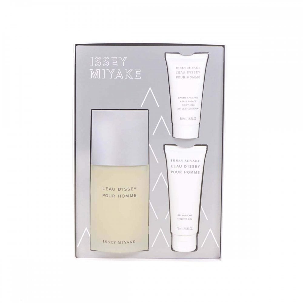 Issey Miyake Issey Miyake L'Eau D'Issey Pour Homme Gift Set 125ml EDT + 75Ml Shower Gel + 50ml Aftershave Balm - Health & Beauty > Personal Care > Cosmetics > Bath & Body Gift Sets
