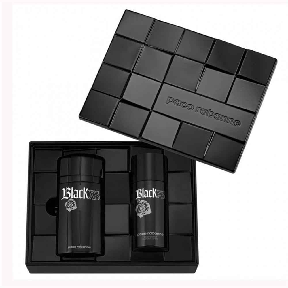 Paco Rabanne Paco Rabanne Black XS Men 100ml EDT Spray / 150ml Deodorant Spray -
