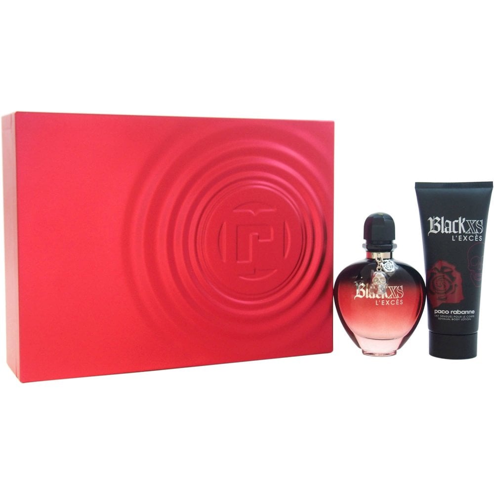 Paco Rabanne Paco Rabanne Black XS L'Exces For Her 80ml EDT Spray + 100ml Body Lotion - Health & Beauty > Personal Care > Cosmetics > Bath & Body Gift Sets