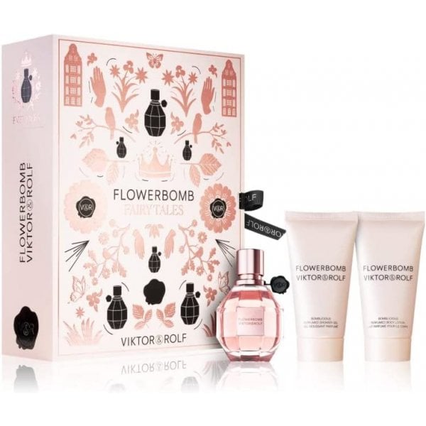 Yves Saint Laurent Viktor & Rolf Flowerbomb Gift Set 50ml EDP Spray + Shower Gel 50ml + Body Lotion 50ml - Health & Beauty > Personal Care > Cosmetics > Perfumes & Colognes Make-Up Palette