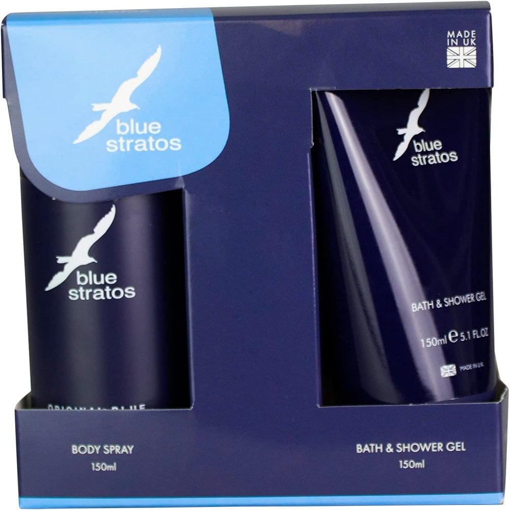 Blue Stratos Blue Stratos Parfums Bleu Limited Gift Set 150ml Shower Gel + 150ml Deodorant Body Spray - Health & Beauty > Personal Care > Cosmetics > Bath & Body Gift Sets