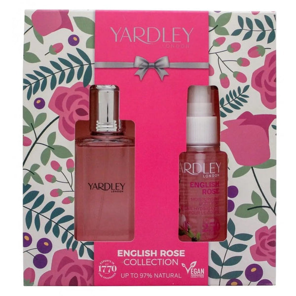 Yardley Yardley English Rose Gift Set 50ml EDT + 50ml Body Mist - Health & Beauty > Personal Care > Cosmetics > Bath & Body Gift Sets