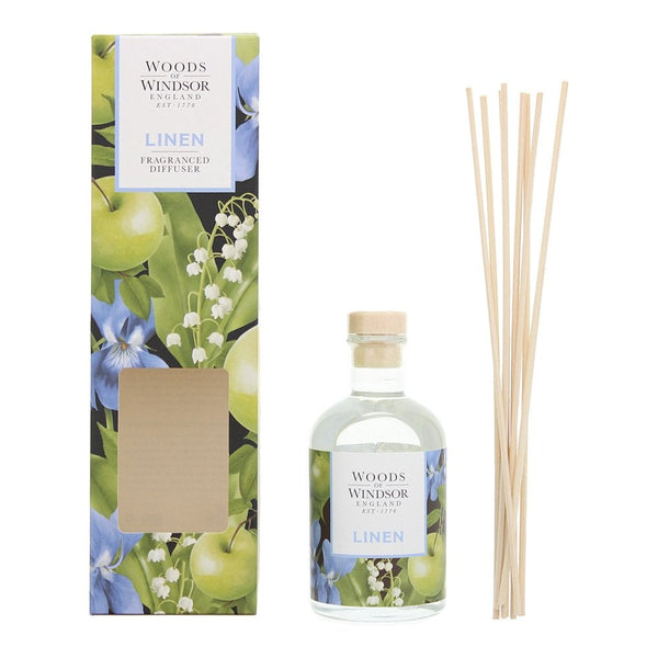 Woods of Windsor Woods of Windsor Linen Diffuser 100ml - Home & Garden > Decor > Home Fragrances > Reed Diffusers .