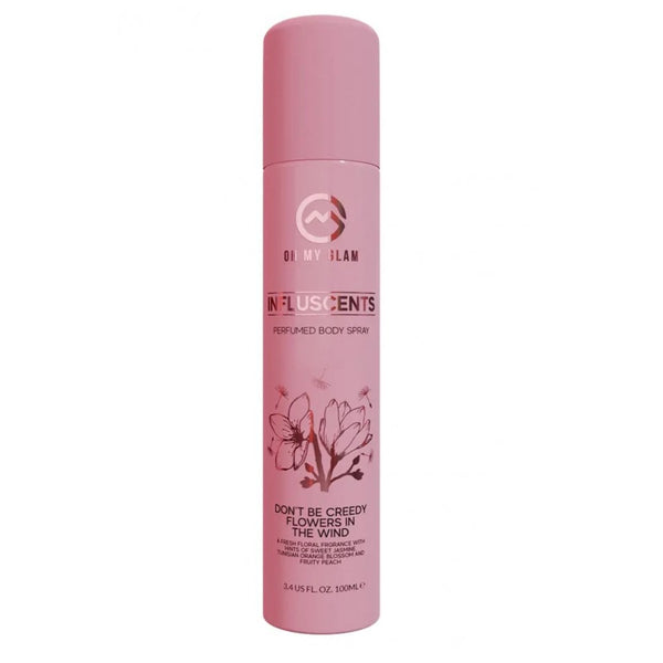 Oh My Glam Influscents Body Spray 100ml - Don't Be Creedy: Flowers In The Wind