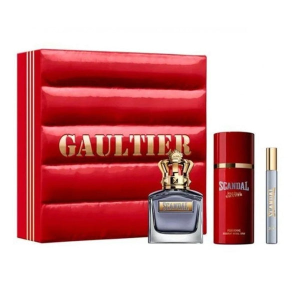 Jean Paul Gaultier JPG Scandal Pour Homme Gift Set 100ml EDT + 150ml Deodorant Spray + 10ml EDT - Health & Beauty > Personal Care > Cosmetics > Bath & Body Gift Sets