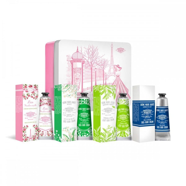 Institut Karite Paris Institut Karite Paris So Chic Gift Set 4 x 30ml Hand Creams (Cherry Blossom, Lily Of The Valley, Milk Cream & Verbena) - Health & Beauty > Personal Care > Cosmetics > Skin Care > Face Moisturizers Hand Cream