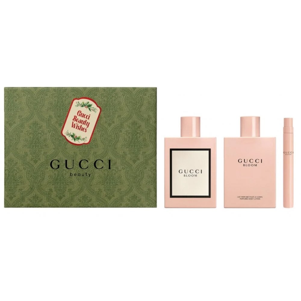 Gucci Gucci Bloom Gift Set 100ml EDP Spray + 100ml Body Lotion + 10ml EDP Spray - Health & Beauty > Personal Care > Cosmetics > Perfumes & Colognes EDP