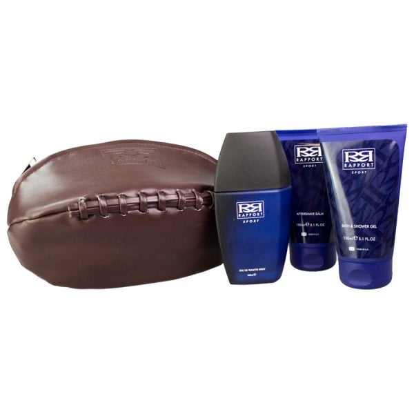 Dana Dana Rapport Sport Gift Set 100ml EDT + 150ml Shower Gel + 150ml Aftershave Balm + Rugby Ball Wash Bag - Health & Beauty > Personal Care > Cosmetics > Bath & Body Gift Sets